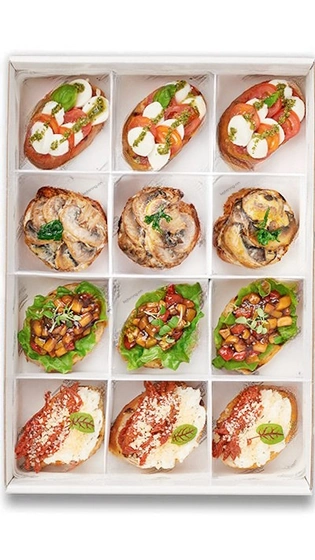 Овощные брускетты ассорти — доставка боксов Нижний Новгород