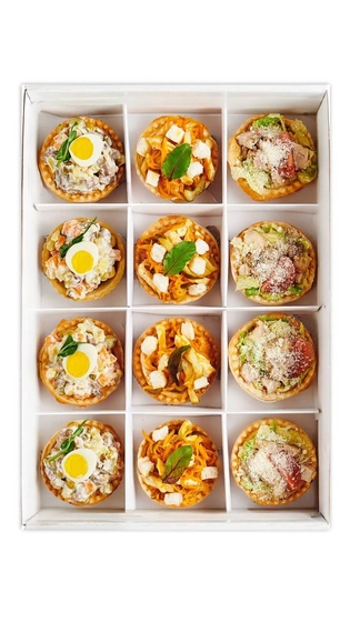 Сет «мини-салатов» - курица, оливье, цезарь — доставка боксов Нижний Новгород