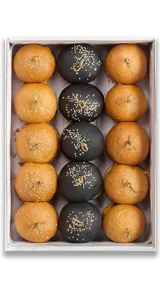 Ассорти мини-бургеров — курица, краб, говядина — доставка боксов Нижний Новгород