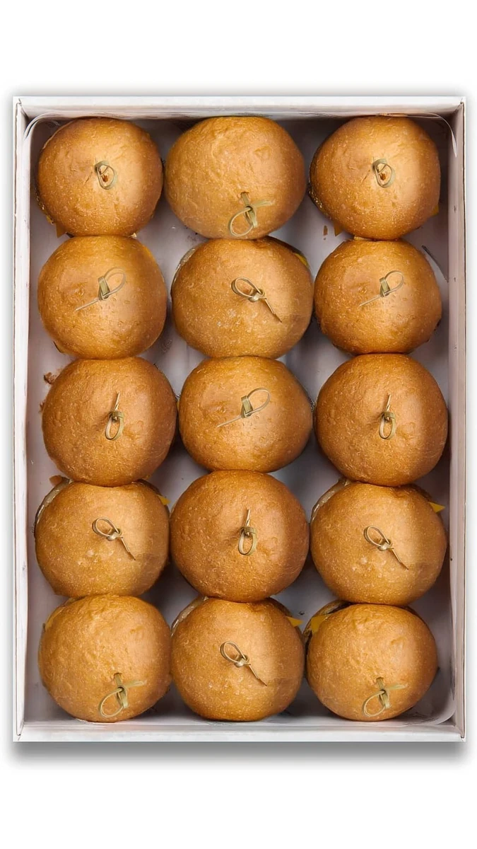 Мини-бургеры с мраморной говядиной — доставка боксов Нижний Новгород