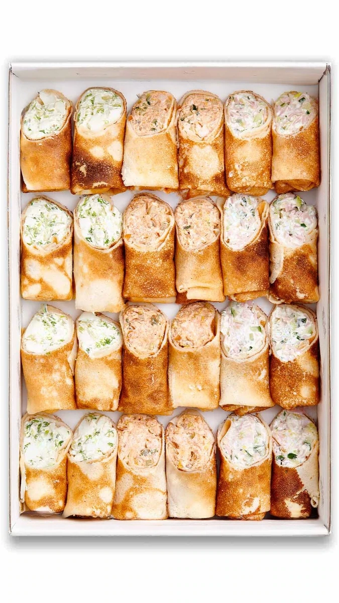 Сет мини-блинчиков — ветчина,цыпленок,яйцо — доставка боксов Нижний Новгород