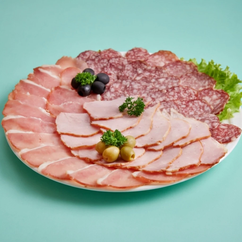 Мясная тарелка с оливками — кейтеринг Нижний Новгород