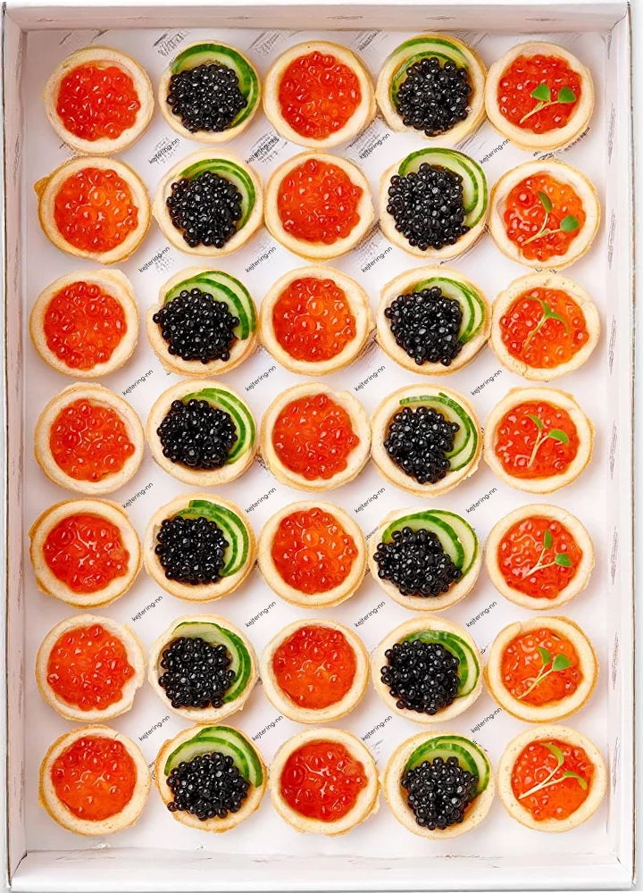 Икорное ассорти в мини-тарталетках