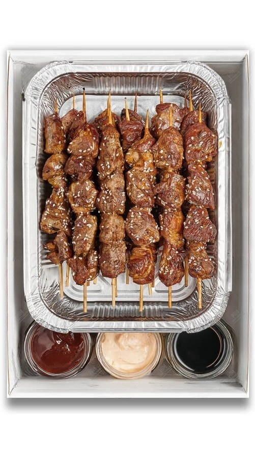 Сет свиных шашлычков по-азиатски на гриле — доставка боксов Нижний Новгород