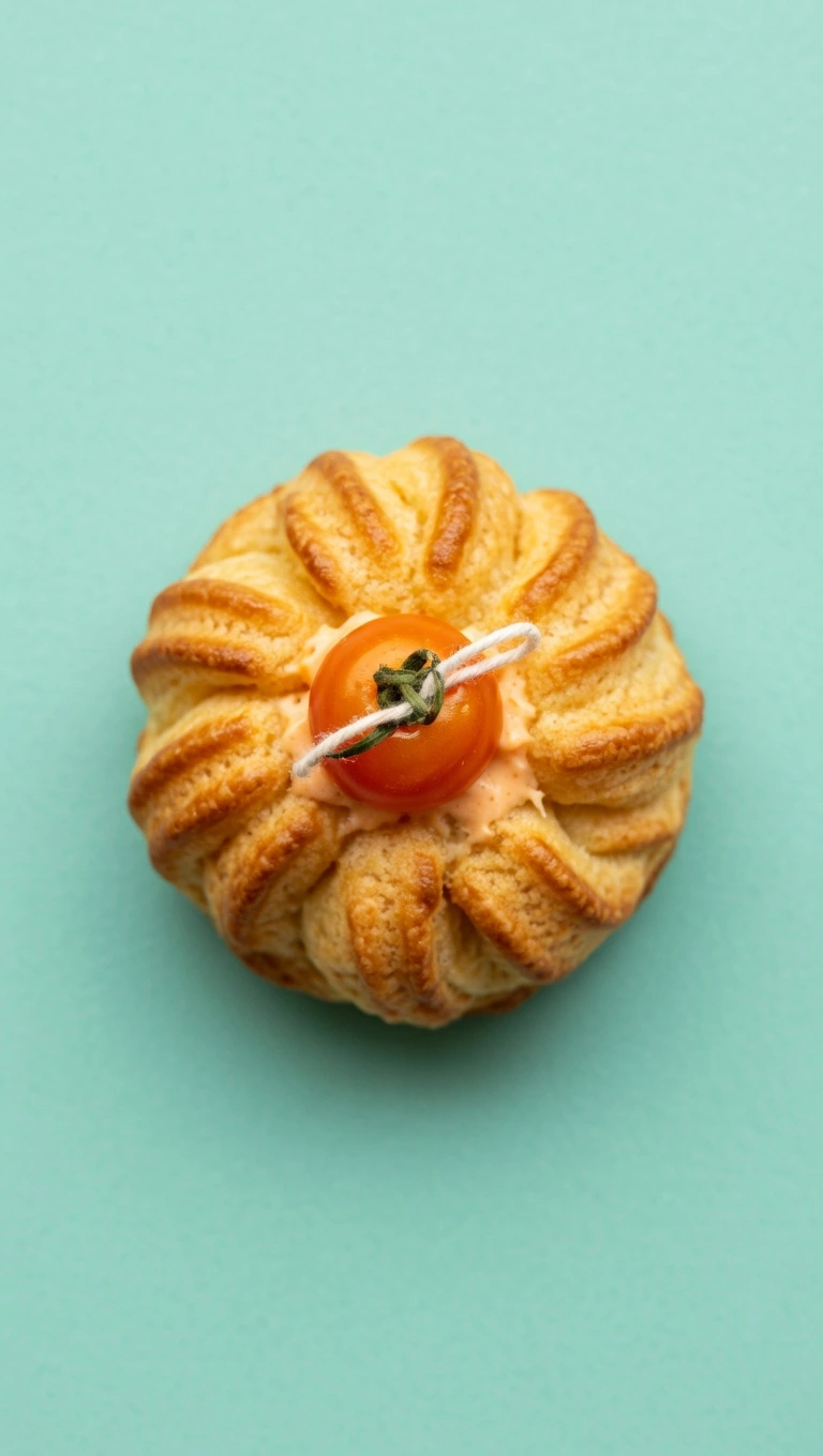 Профитроль с муссом из лосося