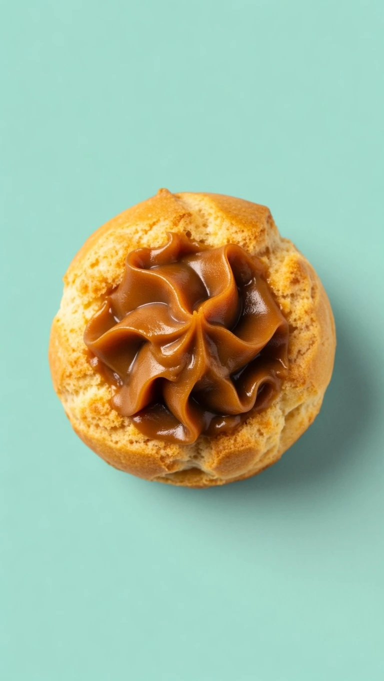 Профитроль с варёной сгущёнкой